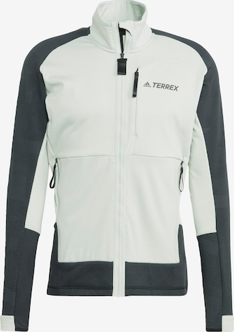 ADIDAS TERREX Funktionele fleece-jas in Groen: voorkant