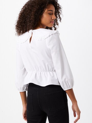 Bluză 'Poplin' de la Miss Selfridge pe alb