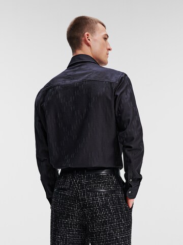 Karl Lagerfeld Regular fit Риза в черно