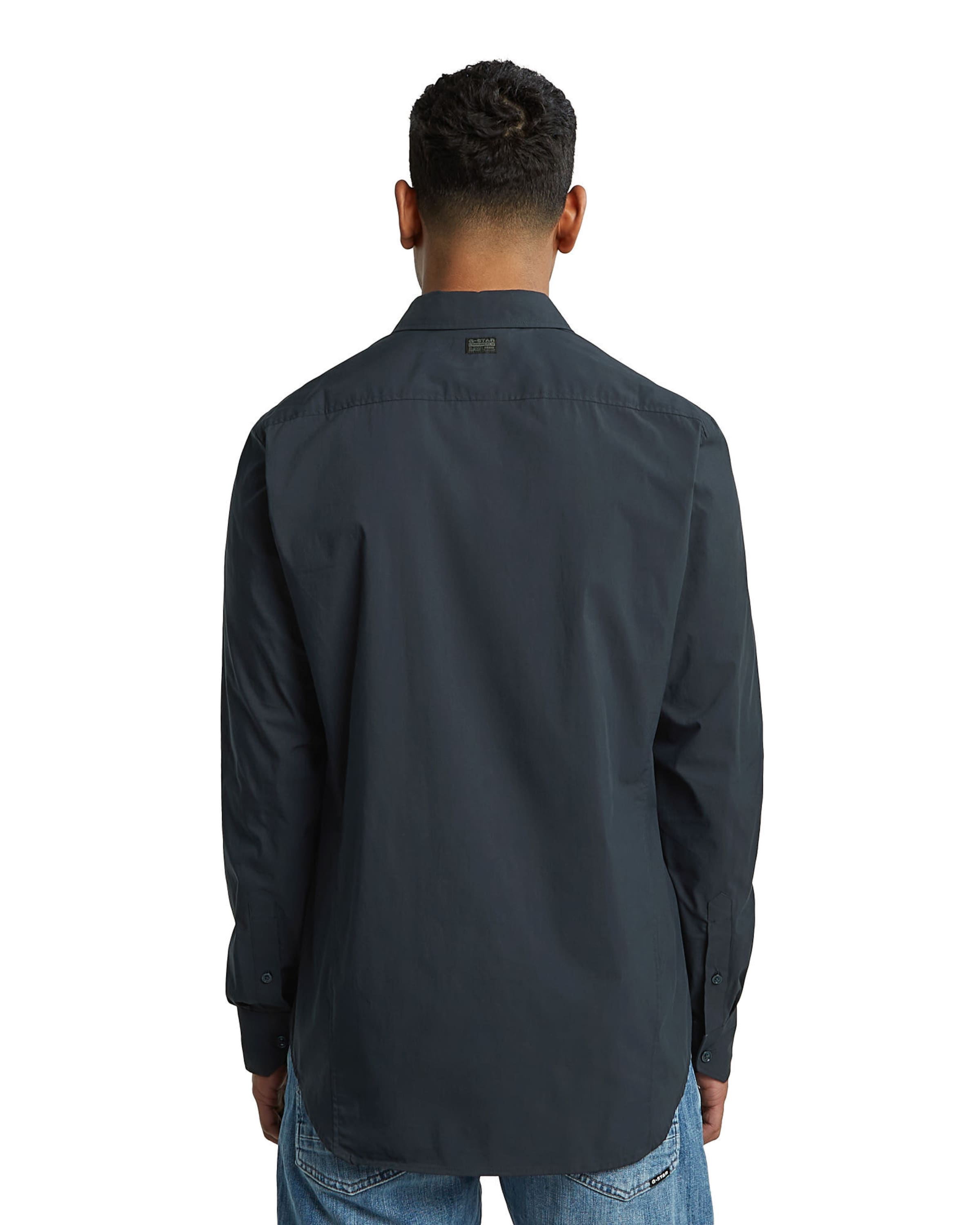 G-STAR Úzky strih Košeľa 'Uniform' - Modrá