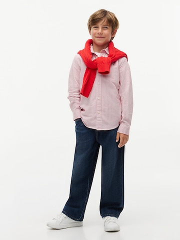 Coupe regular Chemise 'Essential' TOMMY HILFIGER en rouge