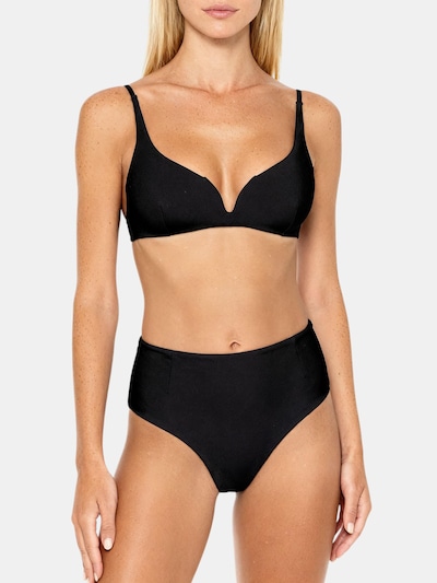 Bikini 'Ligeia Darted Bikini Set in Metallic Black' in XS-S MAREZZA di colore nero, Visualizzazione prodotti