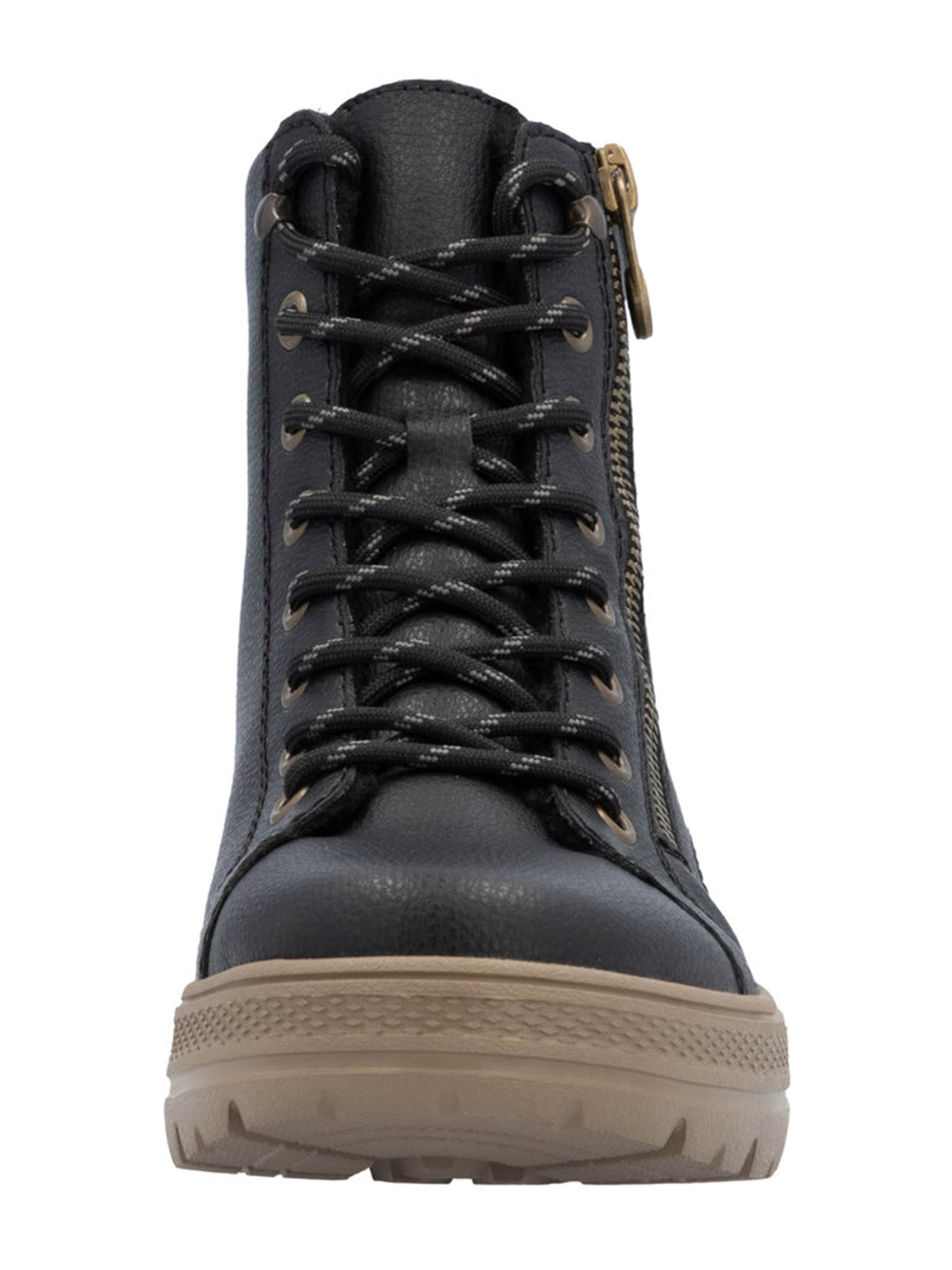 Bottines à lacets Rieker en noir