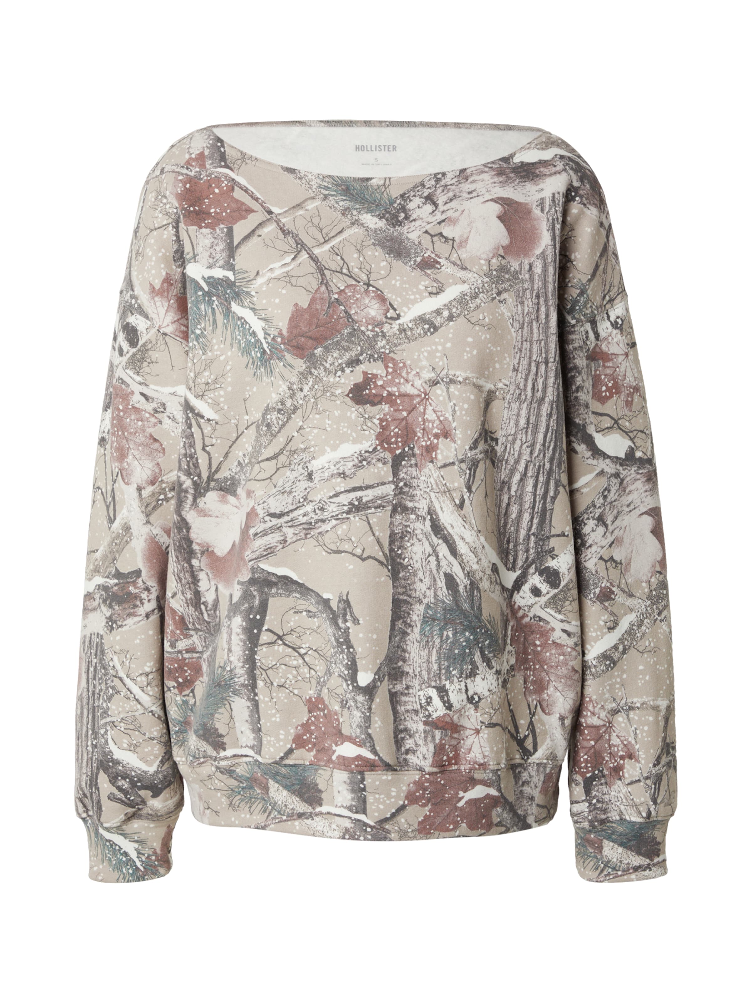 HOLLISTER Tréning póló - bézs: elől