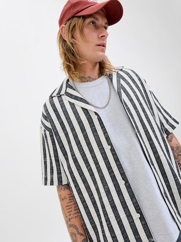 JACK & JONES Comfort fit Button Up Shirt in Blue