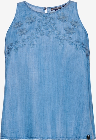 Top di Superdry in blu: frontale