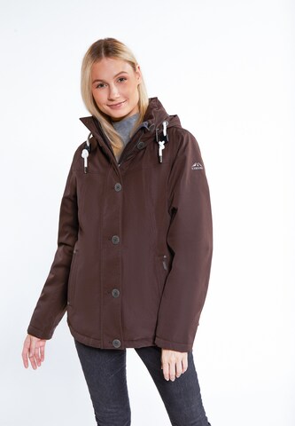 Veste fonctionnelle ICEBOUND en marron : devant