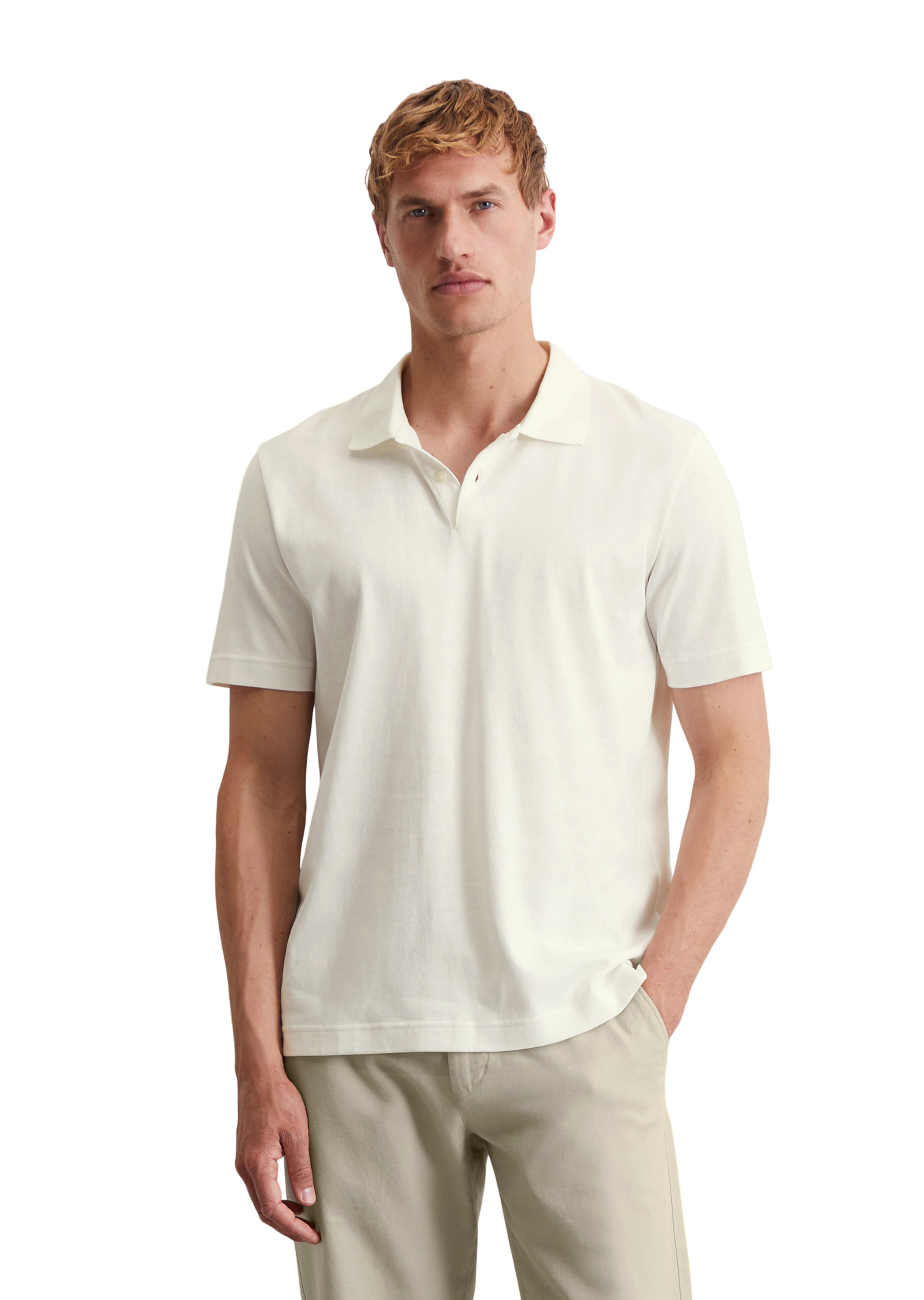 Marc O'Polo Shirt in Wit: voorkant