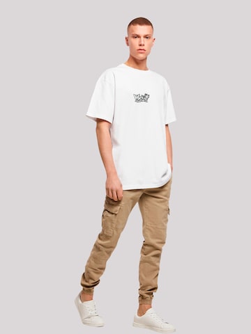 T-Shirt 'Wickie und die starken Männer Heroes of Childhood' F4NT4STIC en blanc