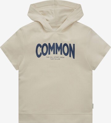 TOM TAILOR Sweatshirt in Beige: front