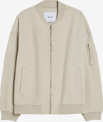 Veste mi-saison Bershka en beige : devant