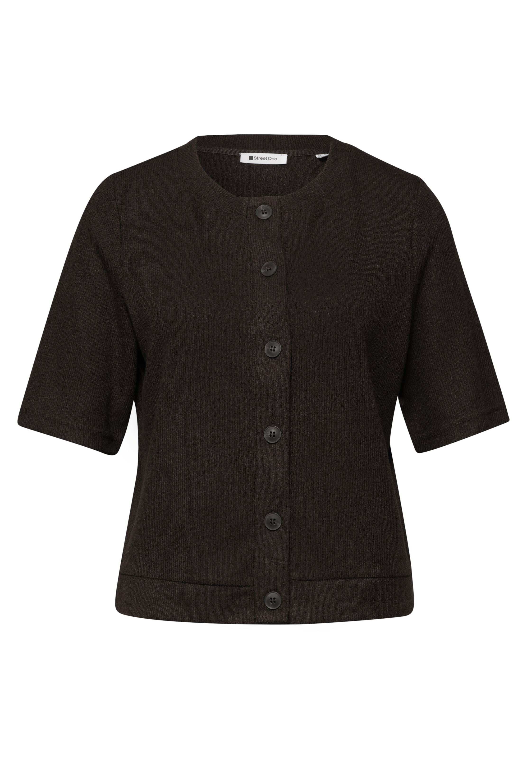 STREET ONE Strickjacke in Braun: Vorderseite