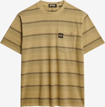 T-Shirt Superdry en marron : devant