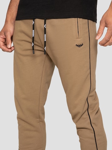 Threadbare Tapered Trousers 'Morris' in Beige