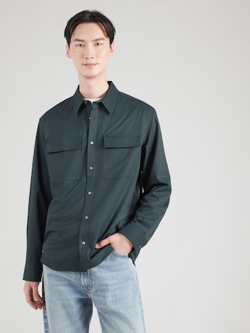 Calvin Klein Regular fit Button Up Shirt in Green: front
