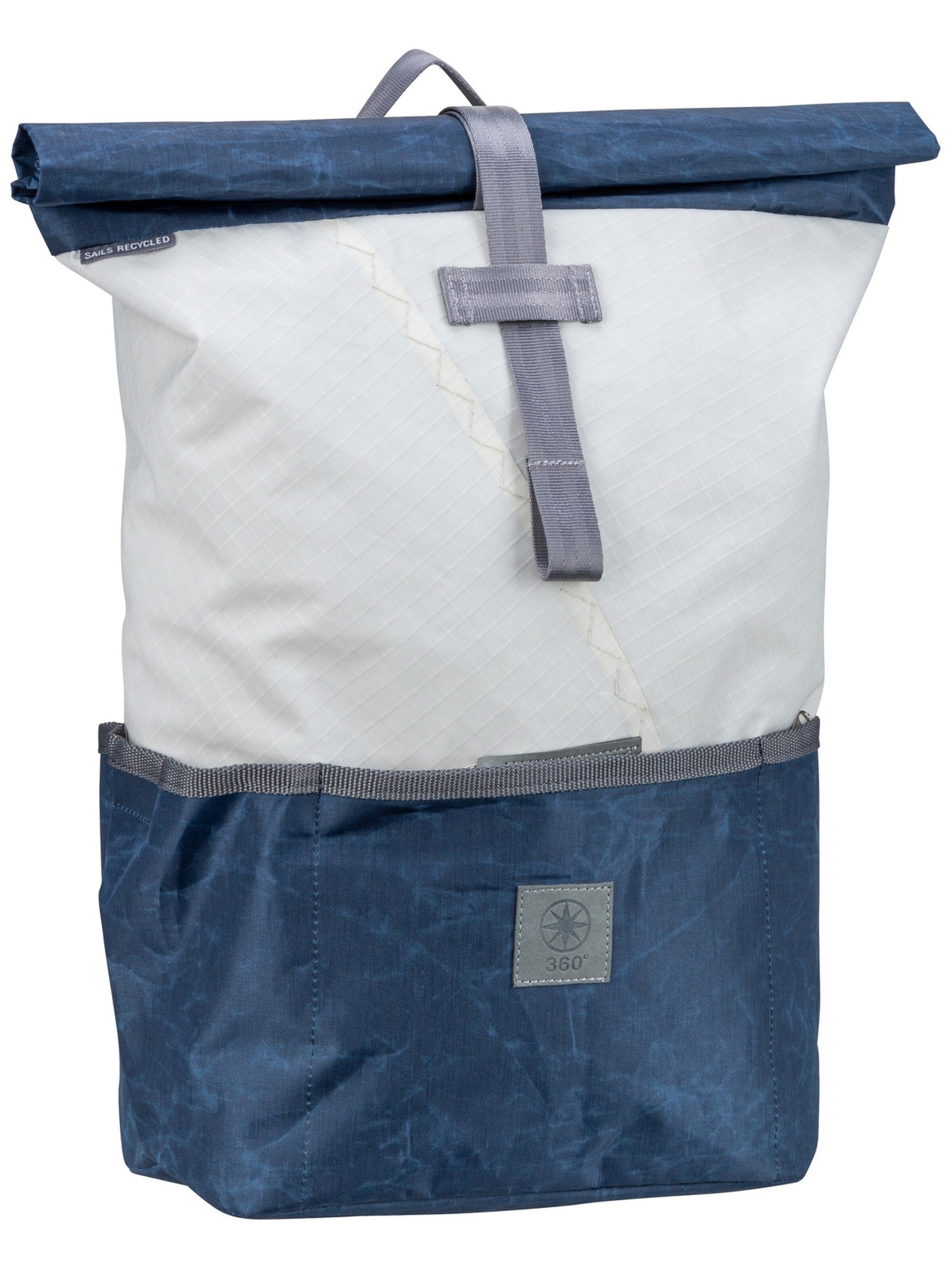 360 Grad Backpack 'Lotse' in Blue: front
