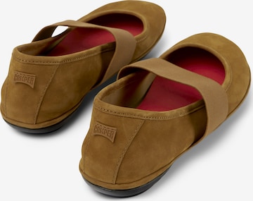 CAMPER Ballet Flats with Strap 'Right Nina' in Brown