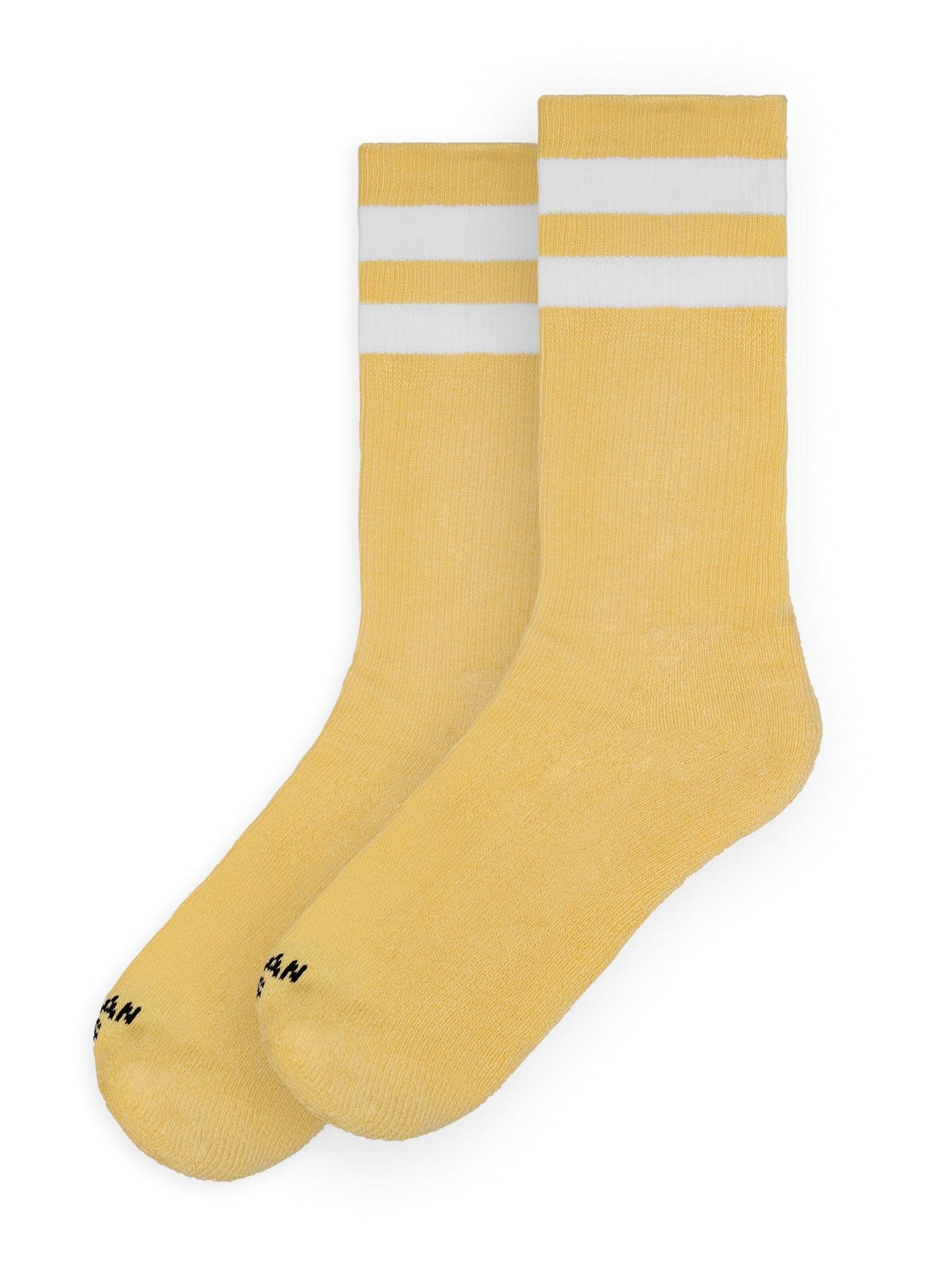 American Socks - Calcetines 'Buttercup - Mid High' en amarillo: frente