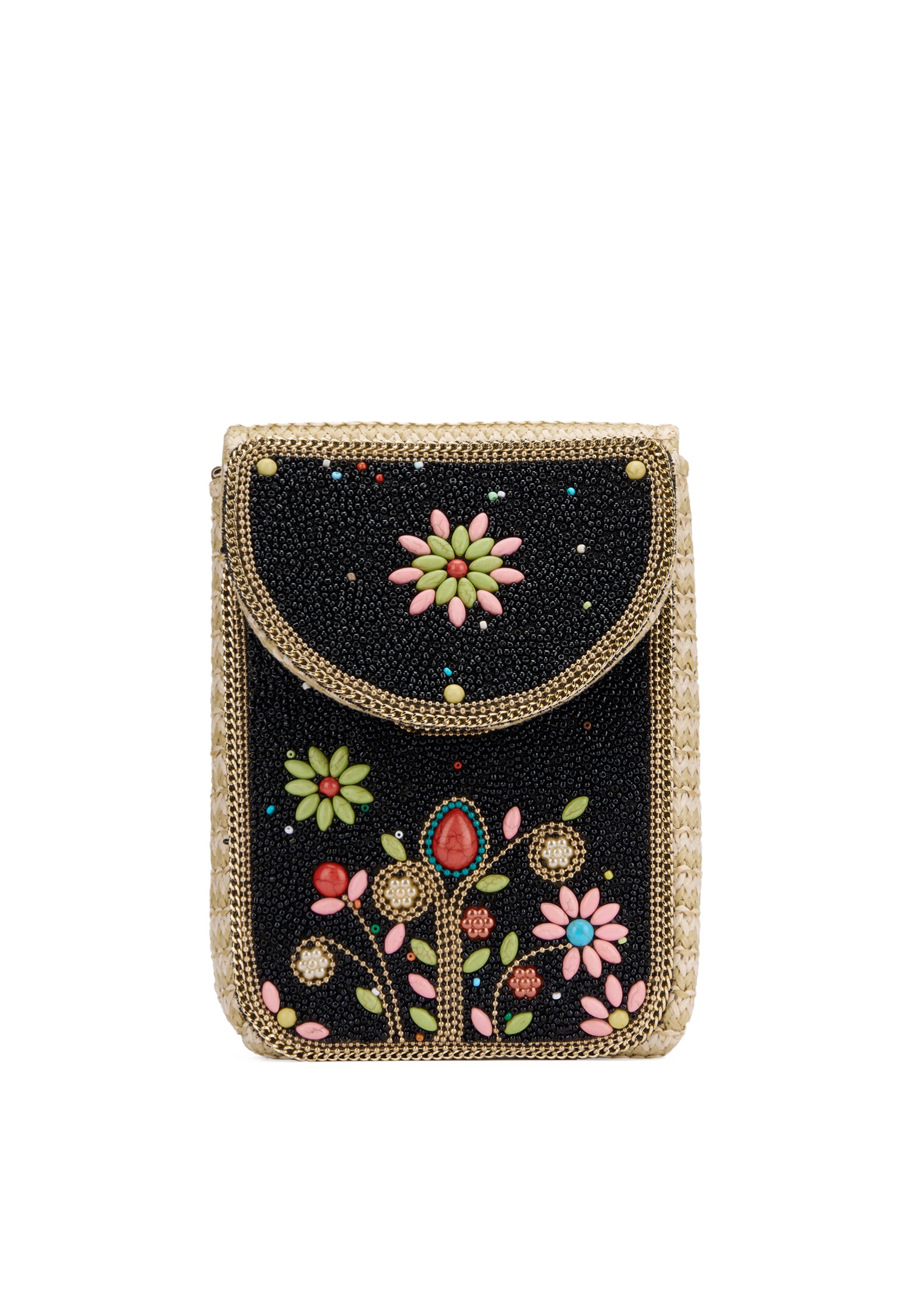 IZIA - Bolso de hombro en negro: frente