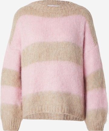 Pull-over Zwillingsherz en marron : devant