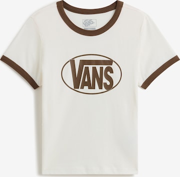 balta VANS Marškinėliai 'Center Chest Ringer': priekis