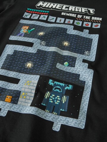 NAME IT Футболка 'NKMAR MINECRAFT' в Черный