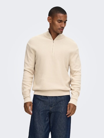 Only & Sons Pullover 'TONY' i beige: forside