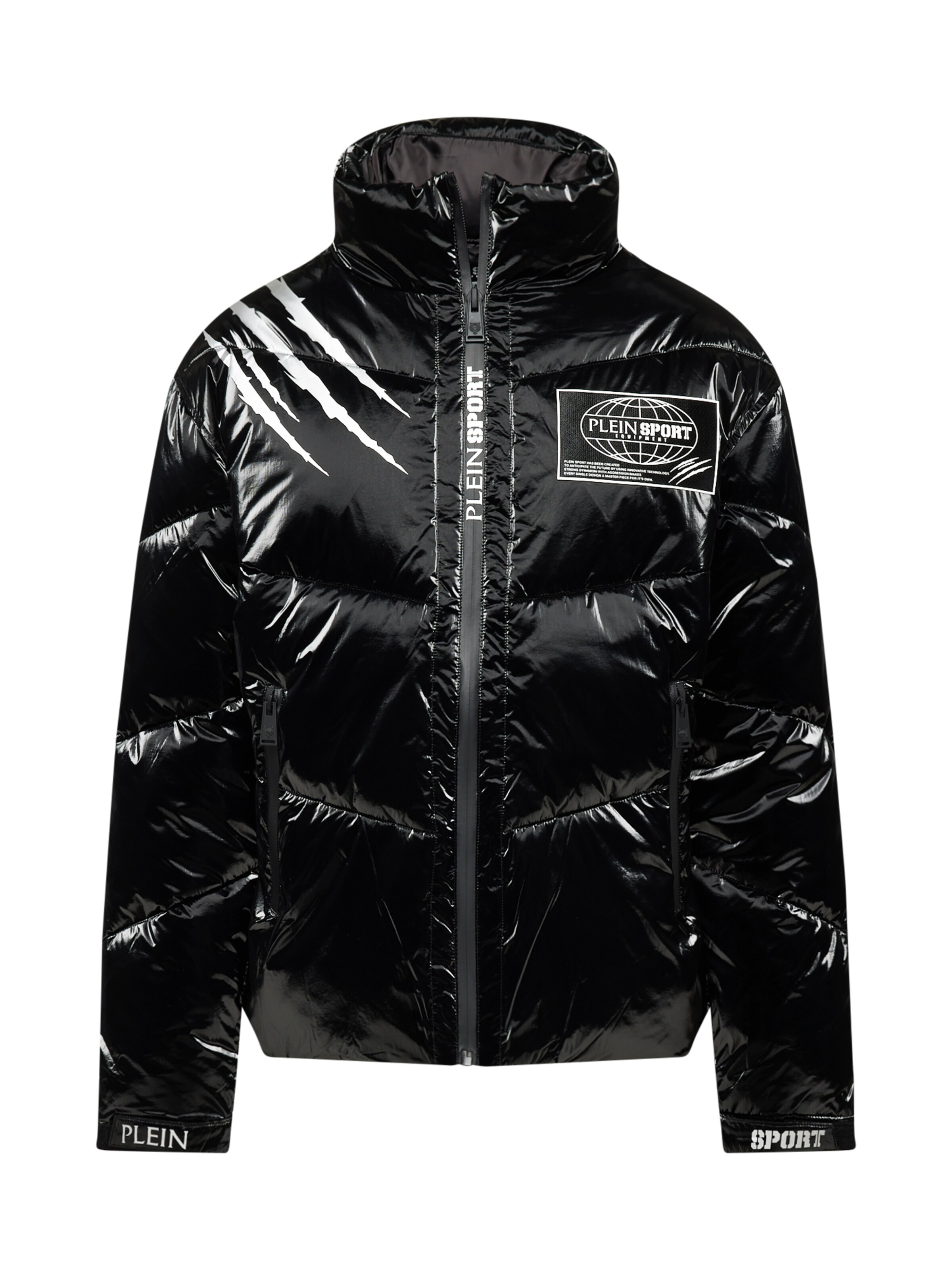 Giacca invernale di Plein Sport in nero: frontale