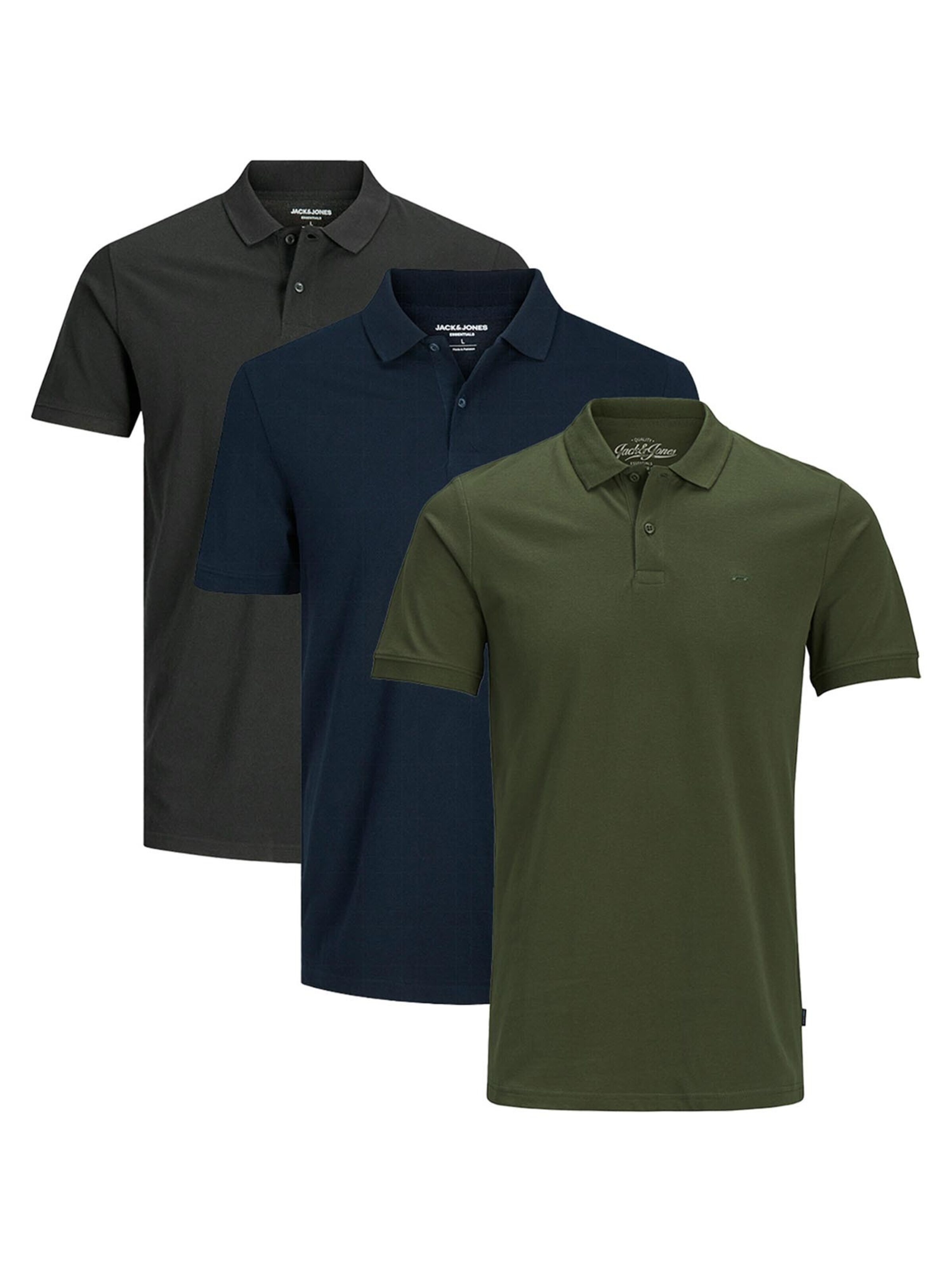JACK & JONES Shirt 'Basic'‌‌‌‌‌ in Schwarz: Vorderseite