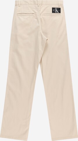 Regular Pantalon Calvin Klein Jeans en beige