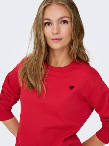 JDY Sweatshirt in Red