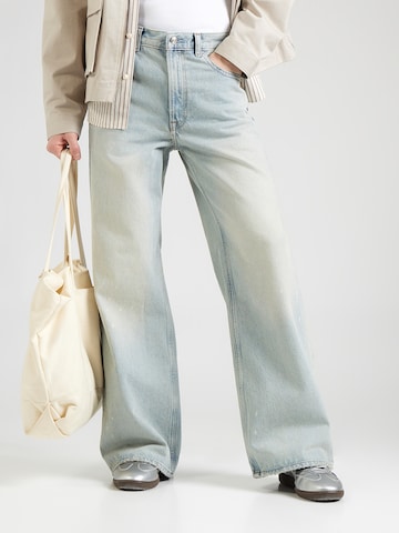 Calvin Klein Jeans Широкий Джинсы в Желтый: спереди