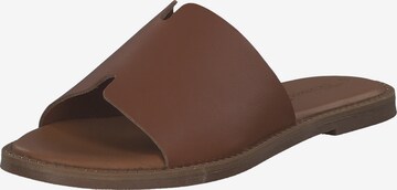 TAMARIS Mules in Brown: front