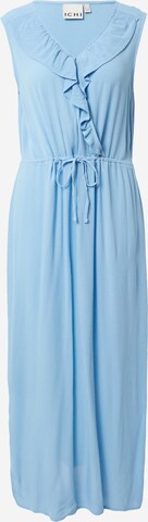 Robe-chemise 'Marrakech' ICHI en bleu : devant