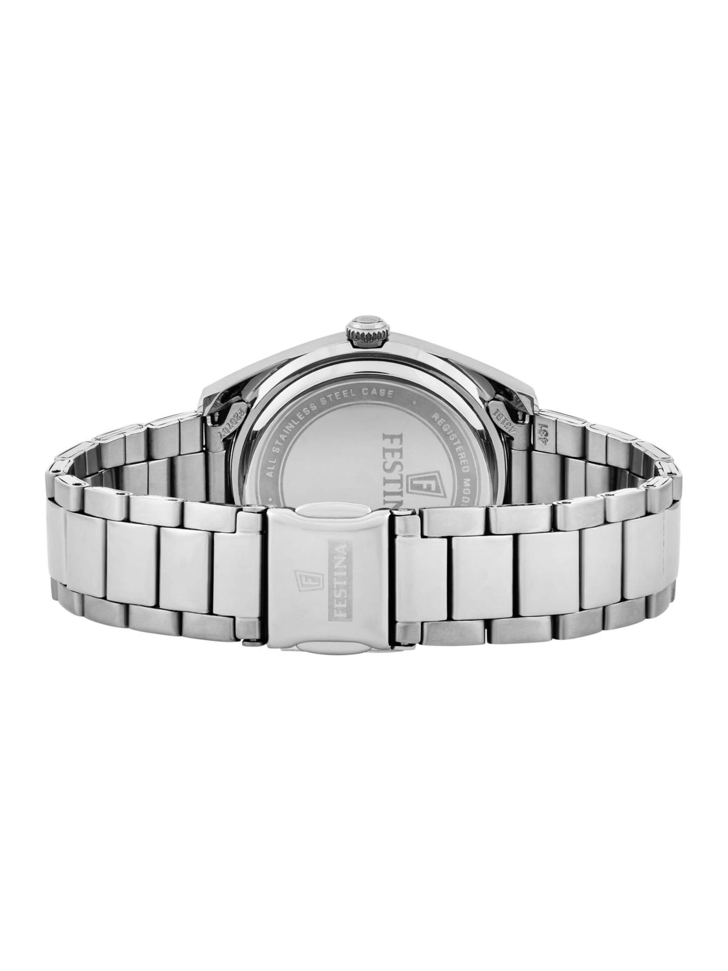 FESTINA Analoog horloge 'Festina - Watch Acero Clasico - Quartz watch movement - Watch case width: 40 mm' in Grijs