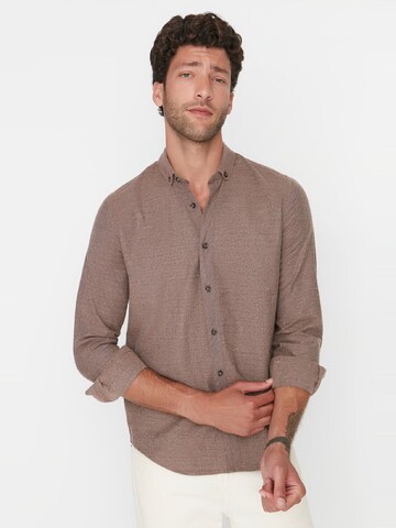 Regular fit Camicia di Trendyol in marrone