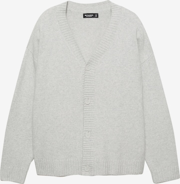 Vestes en maille Pull&Bear en gris : devant