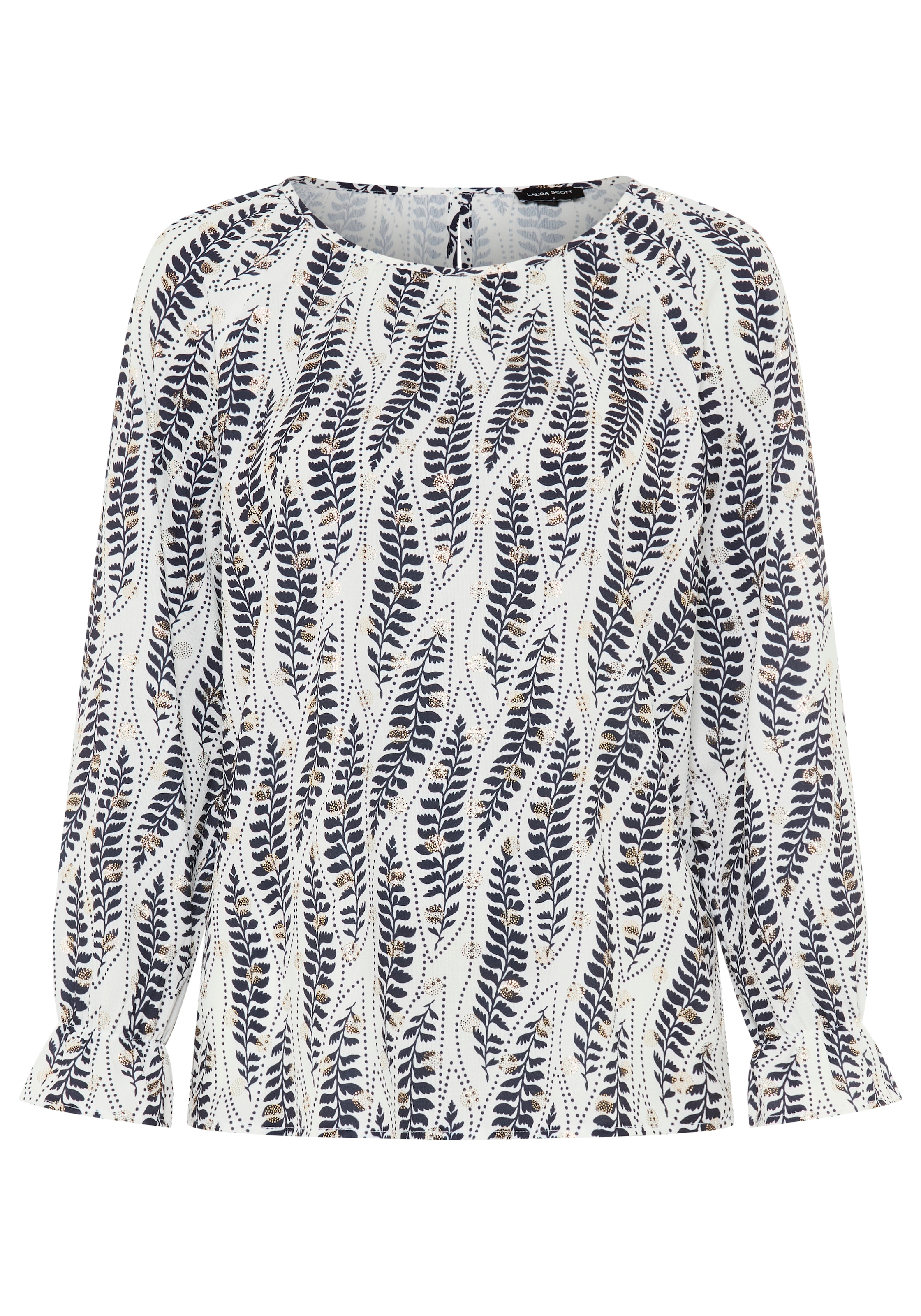 LAURA SCOTT Blouse in White: front