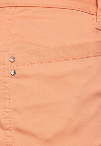 STREET ONE Slimfit Chinohose in Orange