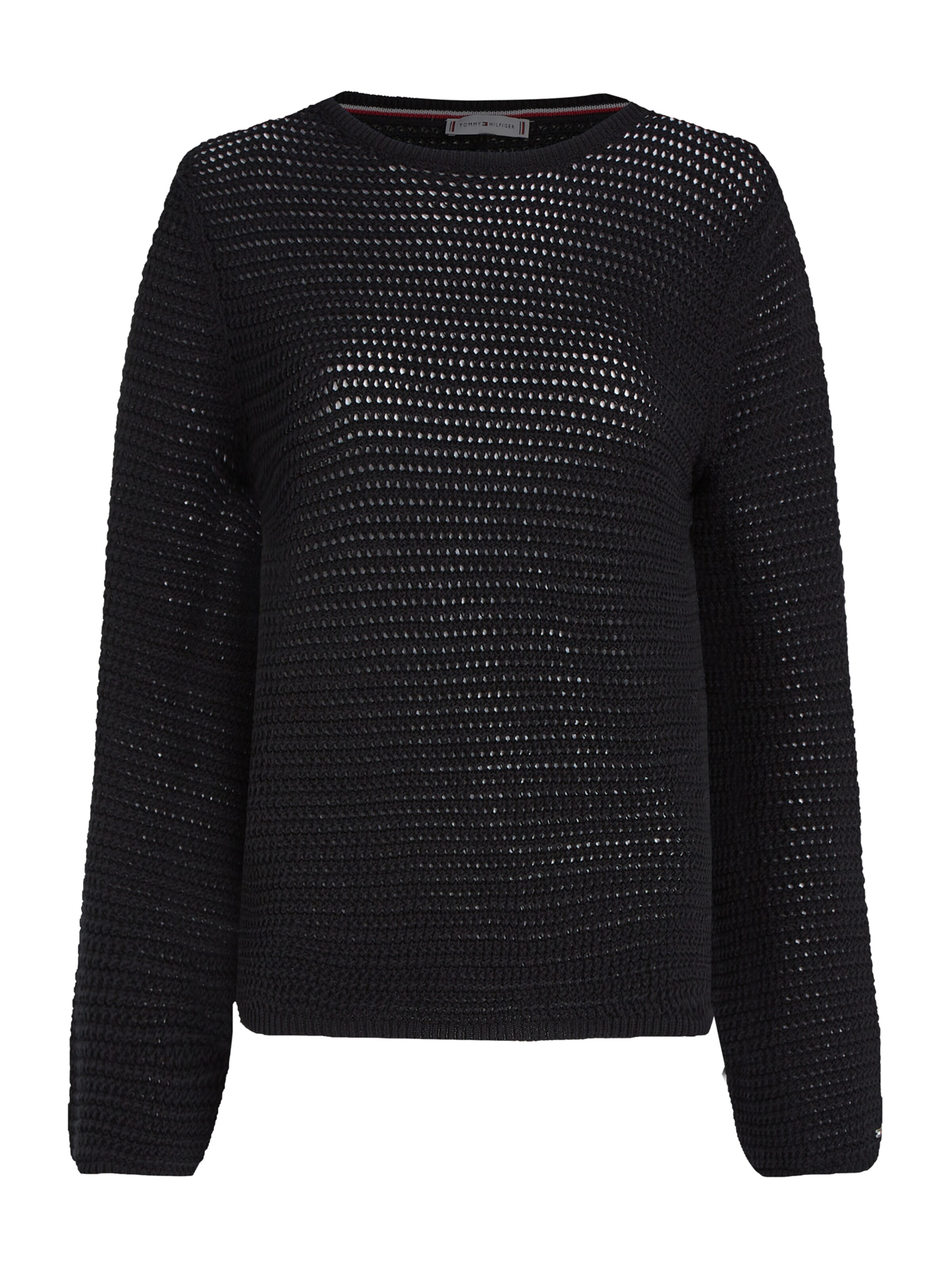 TOMMY HILFIGER Sweater in Black ABOUT YOU