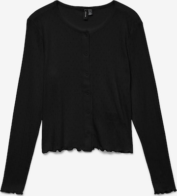 VERO MODA Gebreid vest 'ISA' in Zwart: voorkant