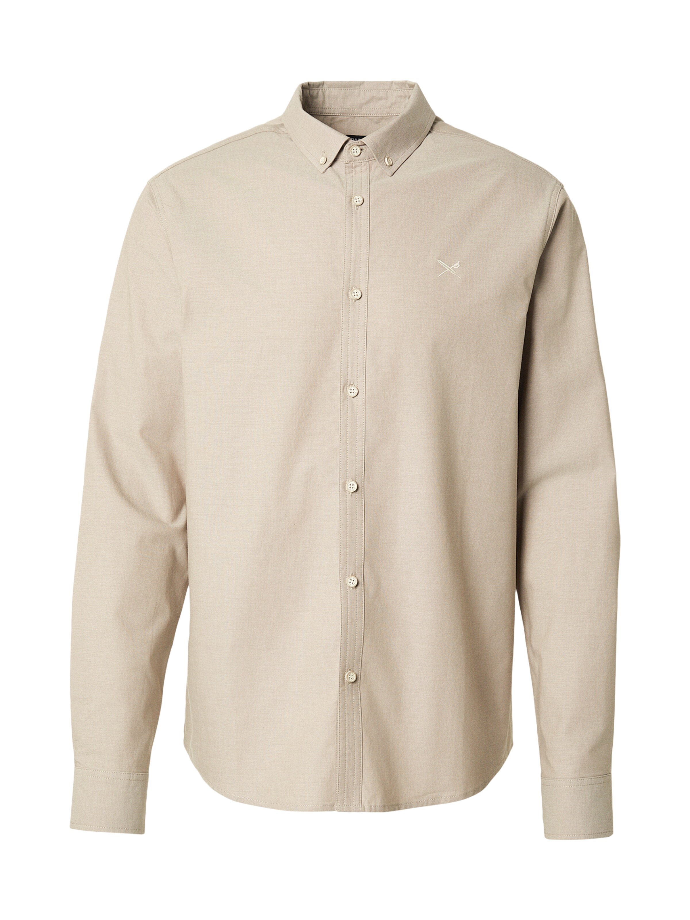 Chemise 'Samuel' Iriedaily en beige : devant