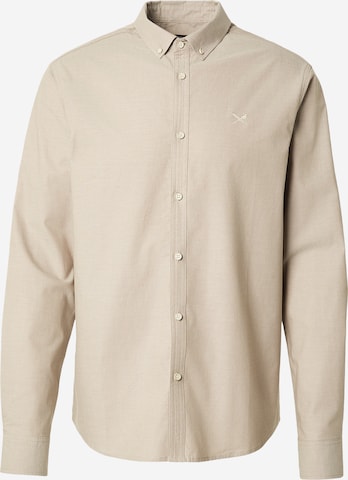 Chemise 'Samuel' Iriedaily en beige : devant
