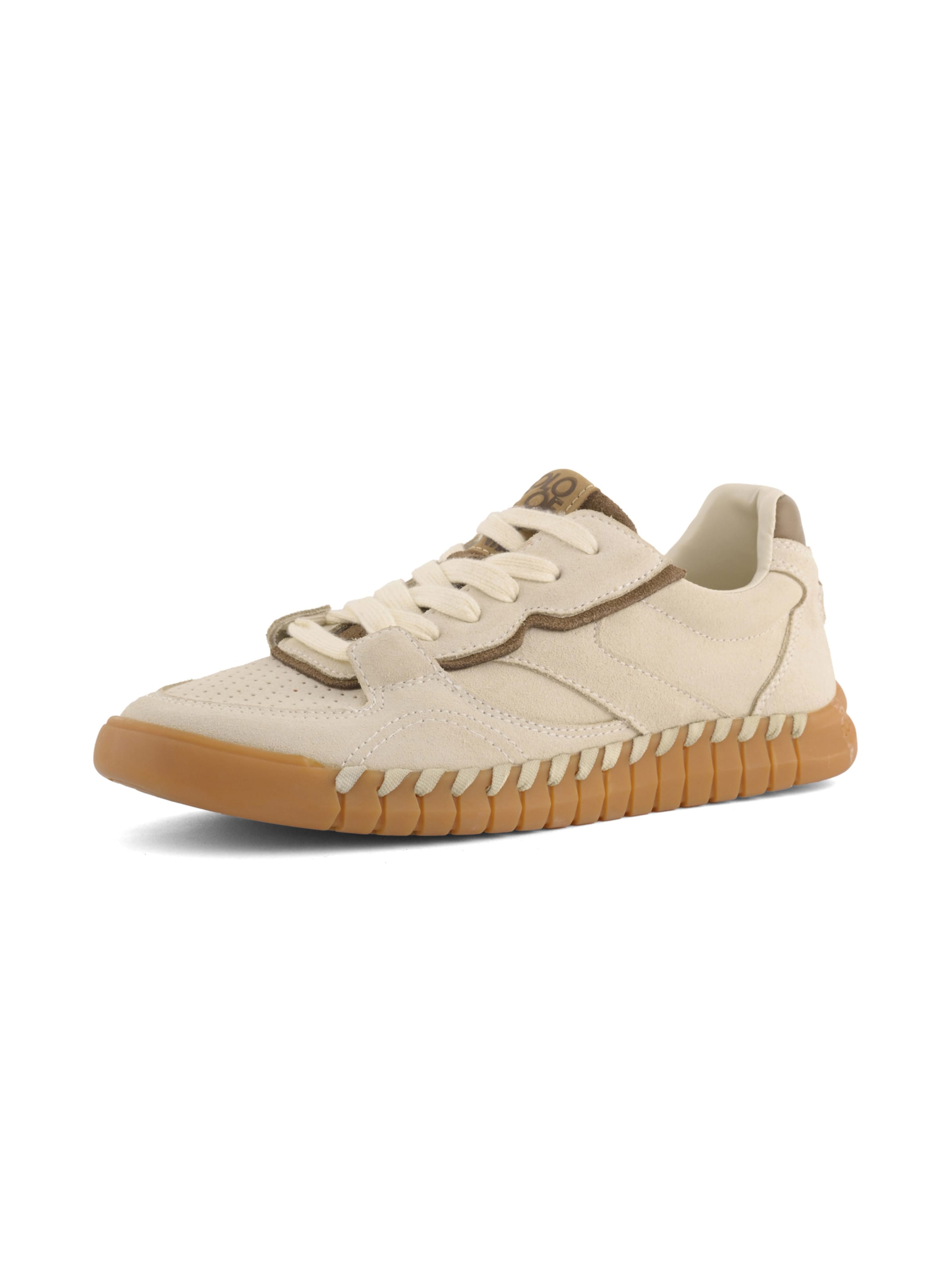 COLORS OF CALIFORNIA - Sapatilhas slip-on ' Cow suede sneaker ' em branco: frente