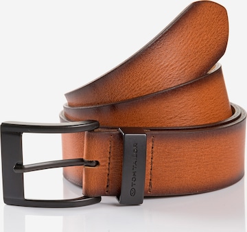 TOM TAILOR Belt ' THOMAS ' in Brown: front