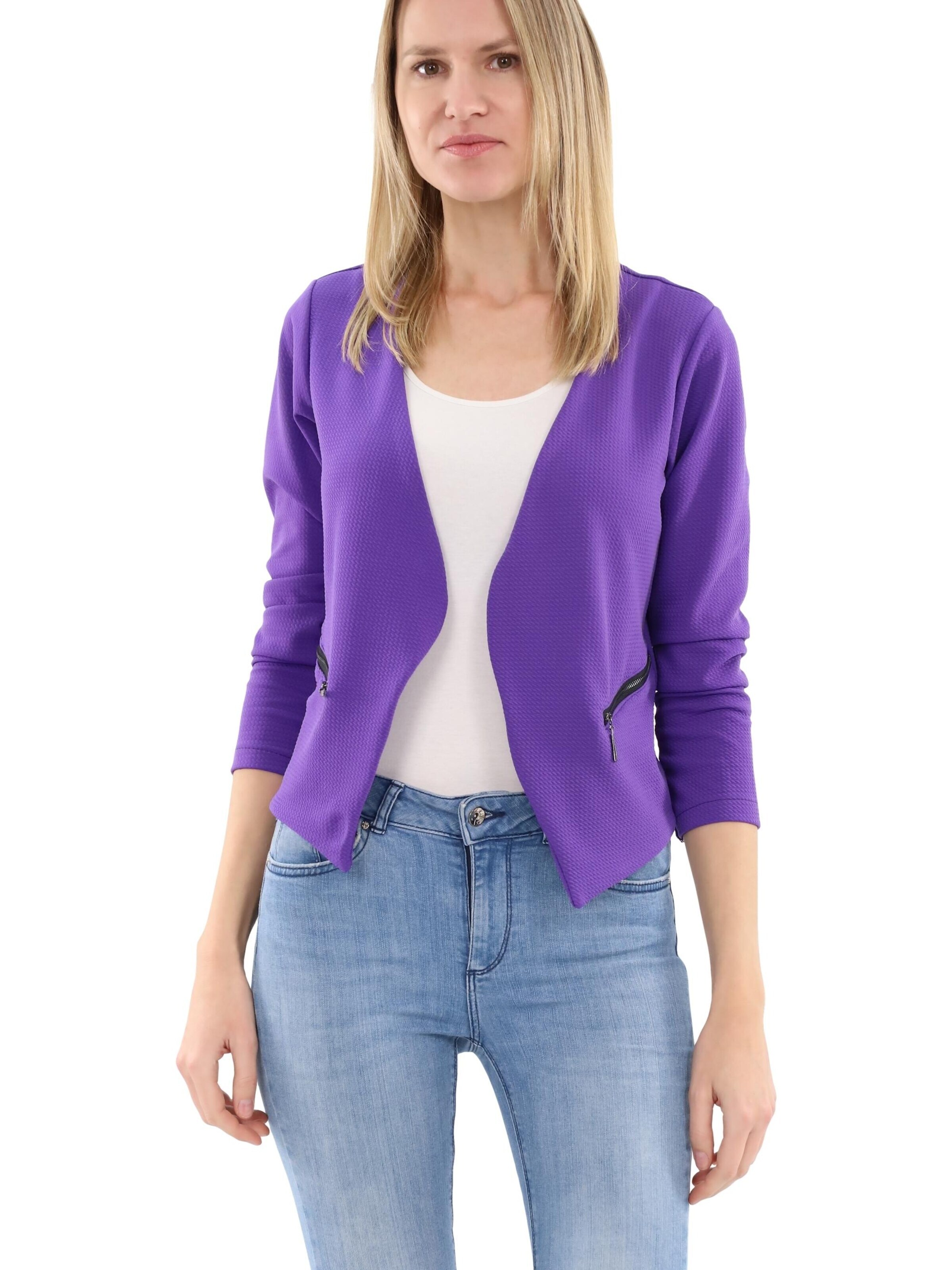 malito more than fashion Blazer in Purple: front