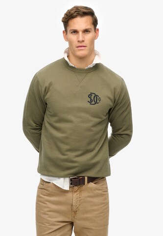 Superdry Sweatshirt in Groen: voorkant