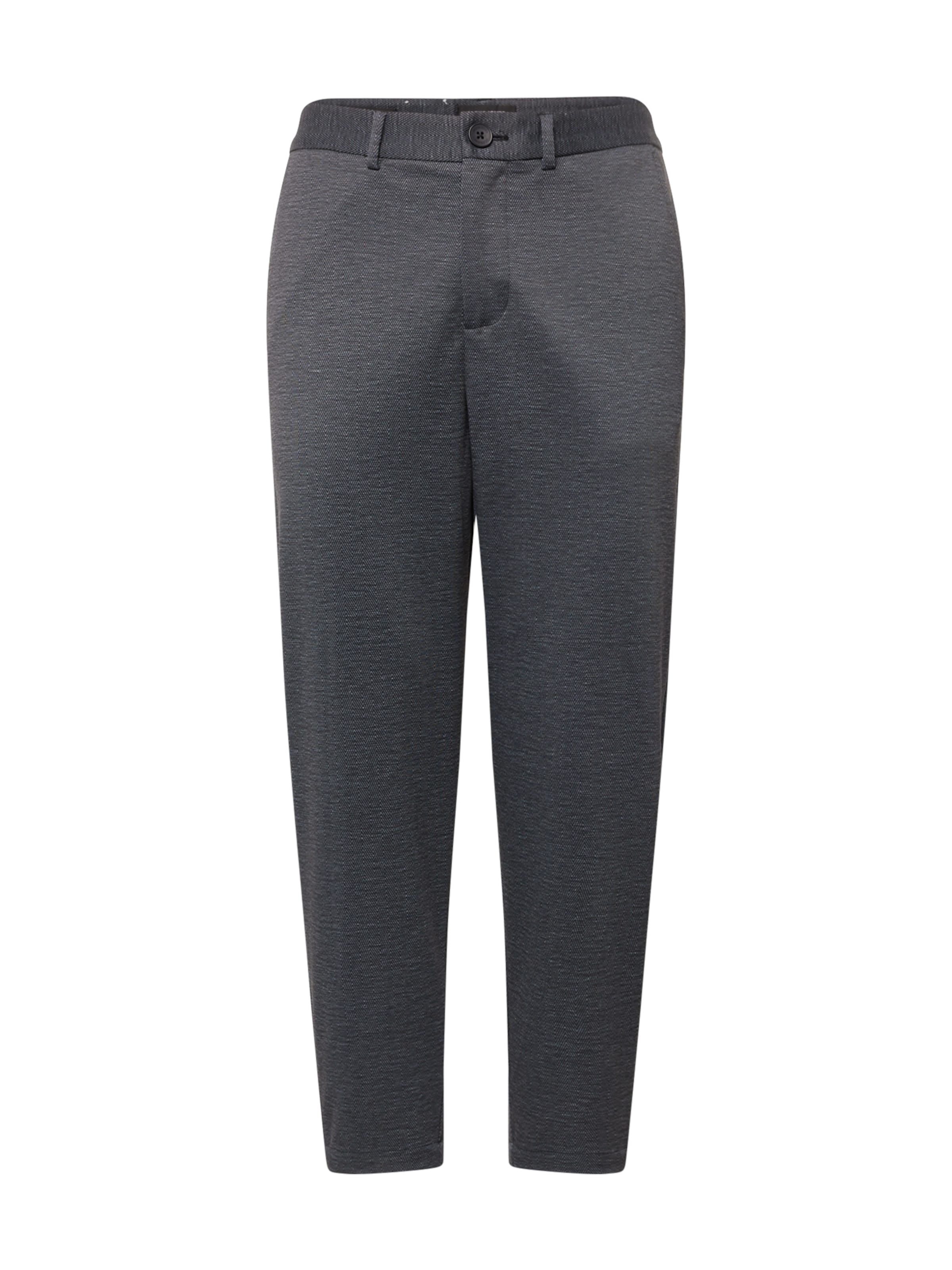 JACK & JONES Tapered Chino trousers 'KARL PHIL' in Grey: front