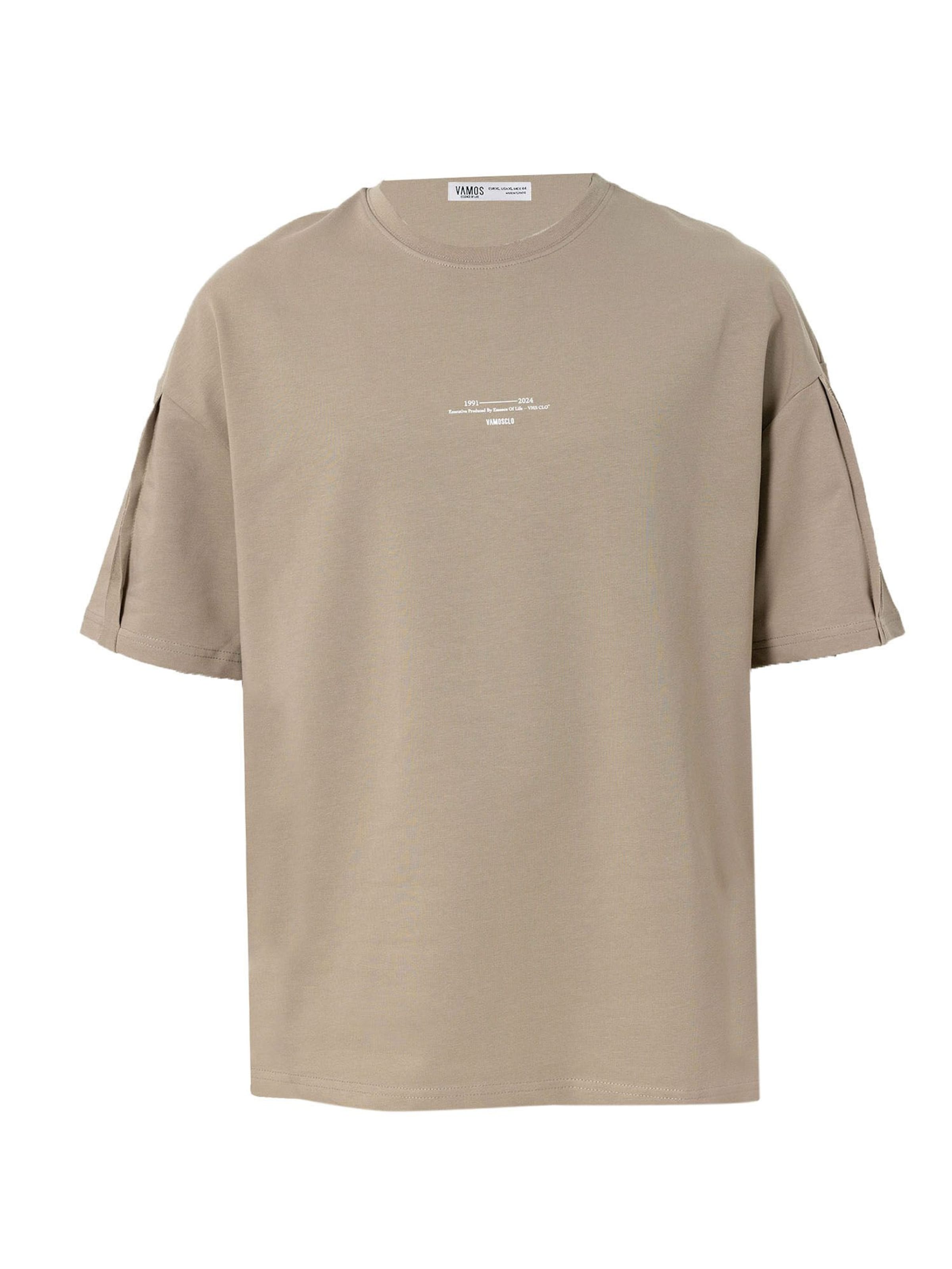 VAMOS CLO Футболка в Бежевый: спереди