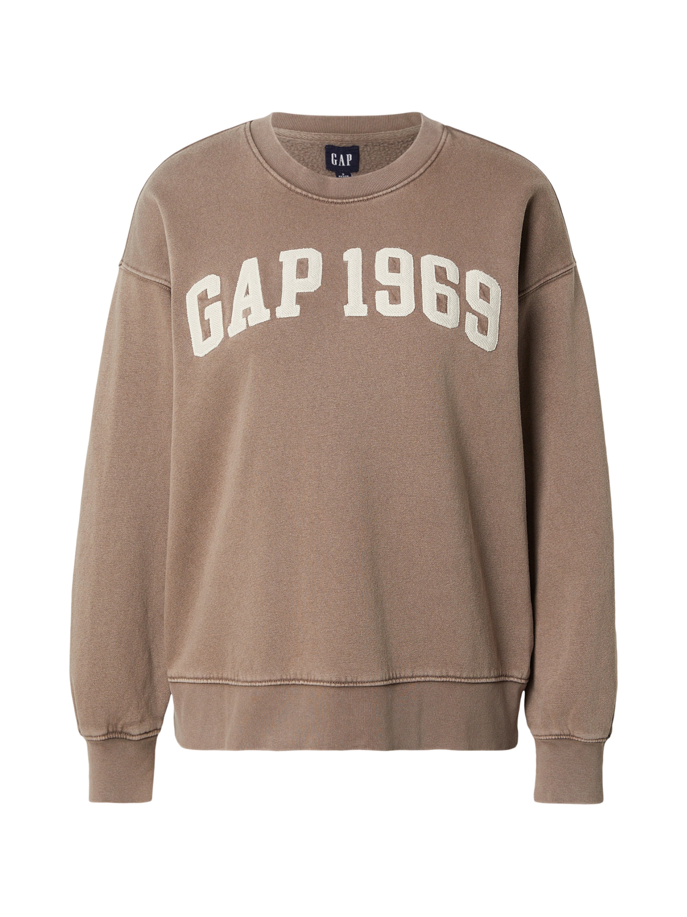 Sweat-shirt 'LOVE' Gap Petite en marron : devant